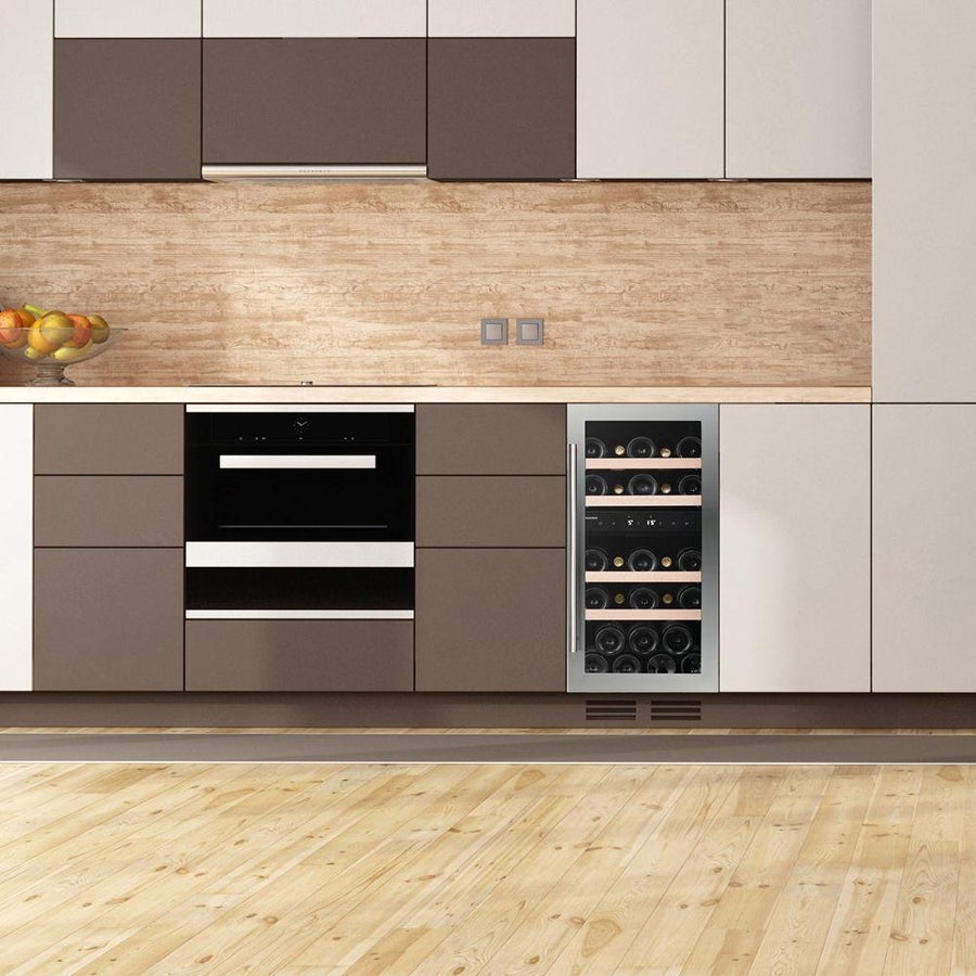 Dunavox - 32 Bottle Built-In Wine Cooler - DAUF-32.83SS