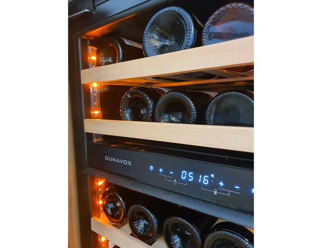 Dunavox - 32 Bottle Glance-32 Dual Zone Integrated Wine Cooler - DAVG-32.80DB.TO
