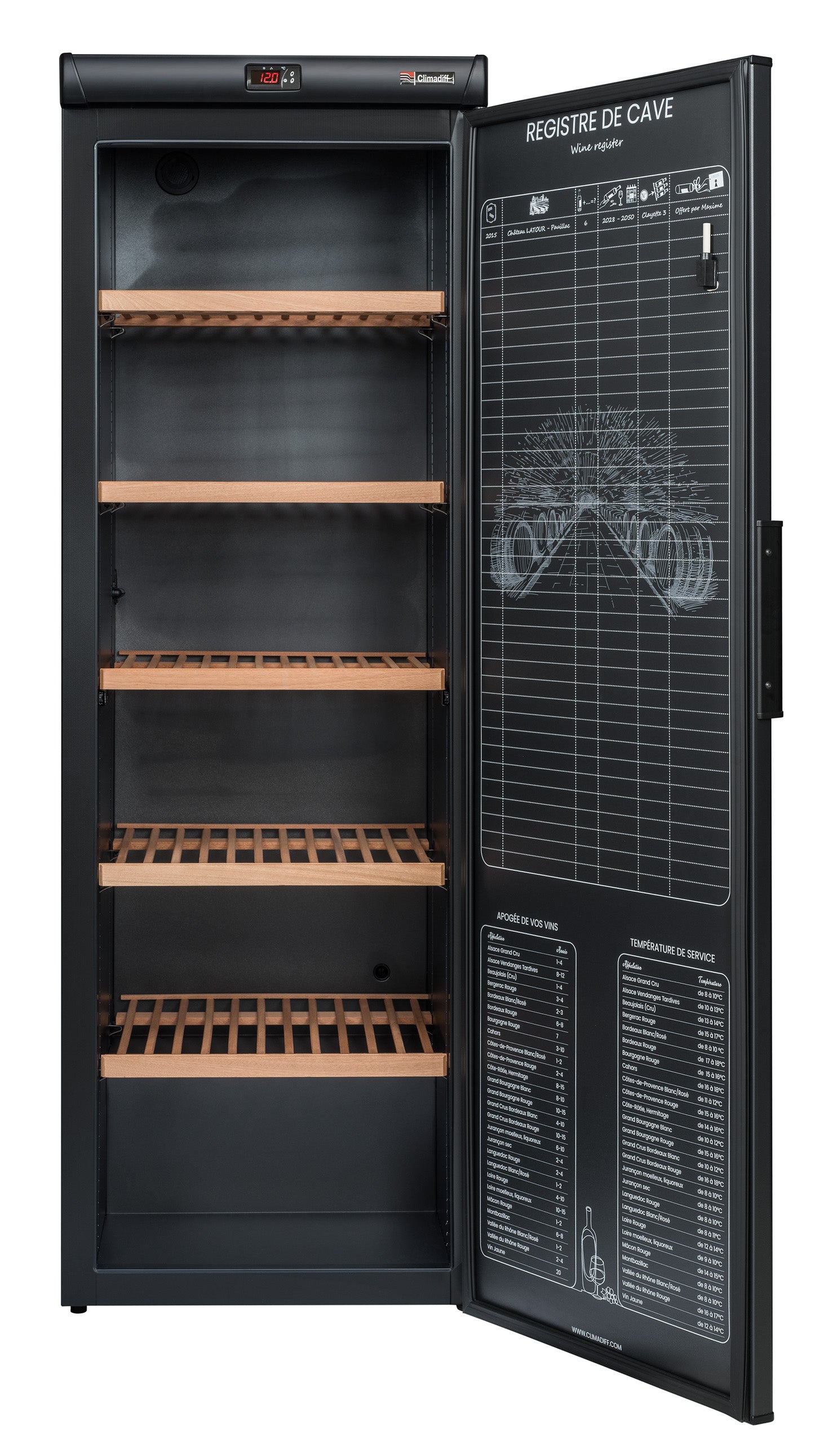 Climadiff - 294 Bottle Wine Ageing Cabinet - RESERVE 300XL