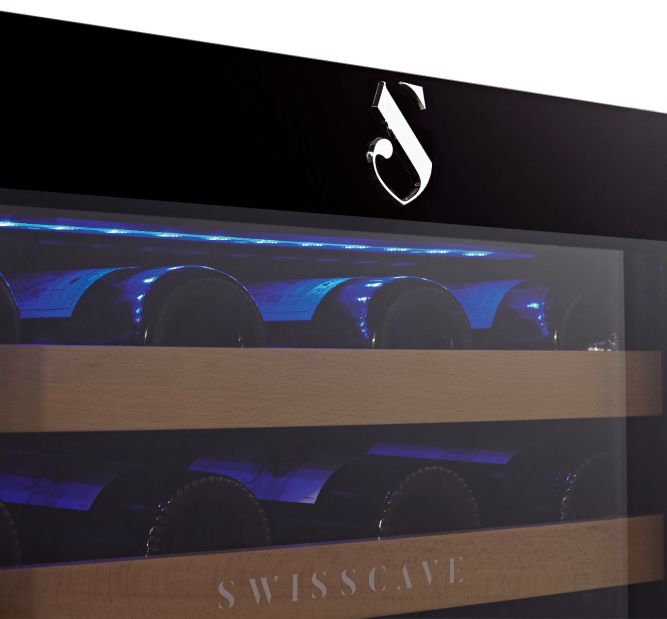 Swisscave - Classic Edition 40 Bottle Dual Zone Wine Cooler - WL155DF