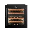 Swisscave - Premium Kitchen Integrated 29 Bottle Dual Zone Wine Cooler - WLI-90DF