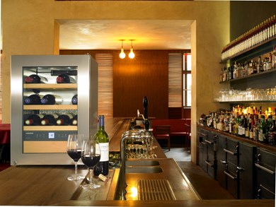 Liebherr - GrandCru 12 Bottle Single Zone Wine Cooler - WKes653