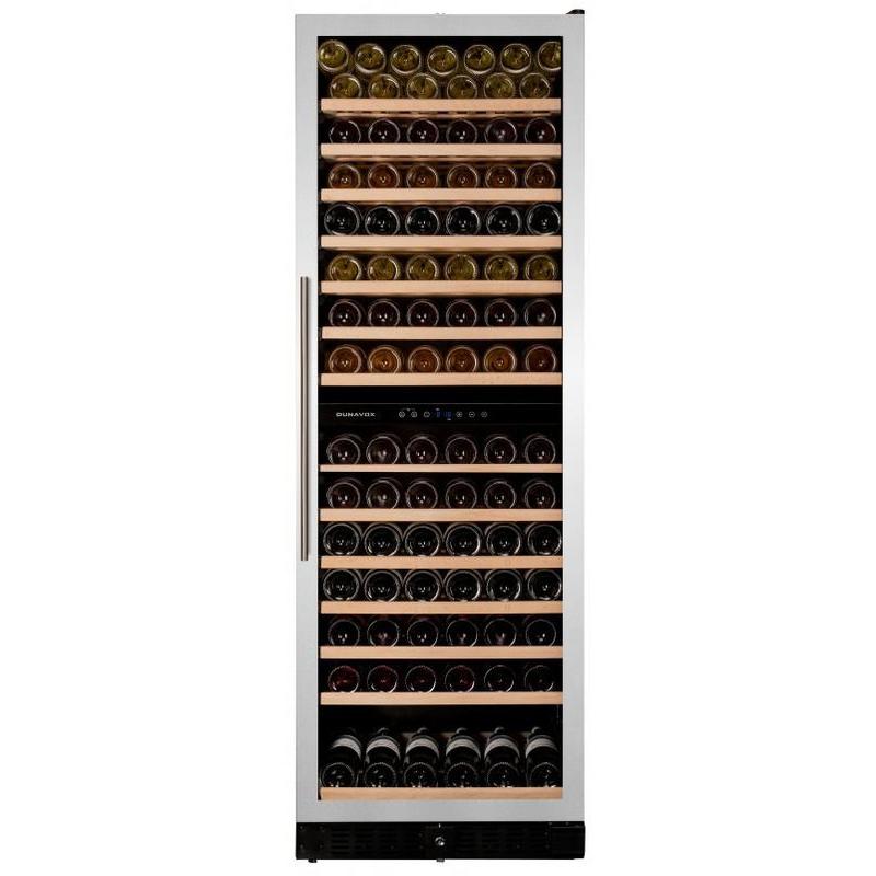 Dunavox DX-166.428SDSK - 166 Bottle Freestanding/Built-In Dual Zone Wine Cabinet