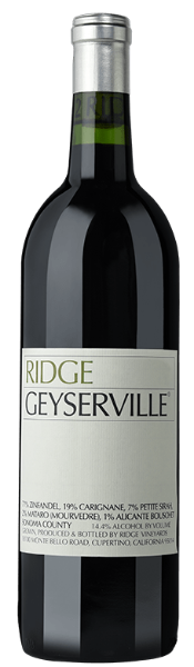 2020 Geyserville, Ridge Vineyards, Alexander Valley, USA