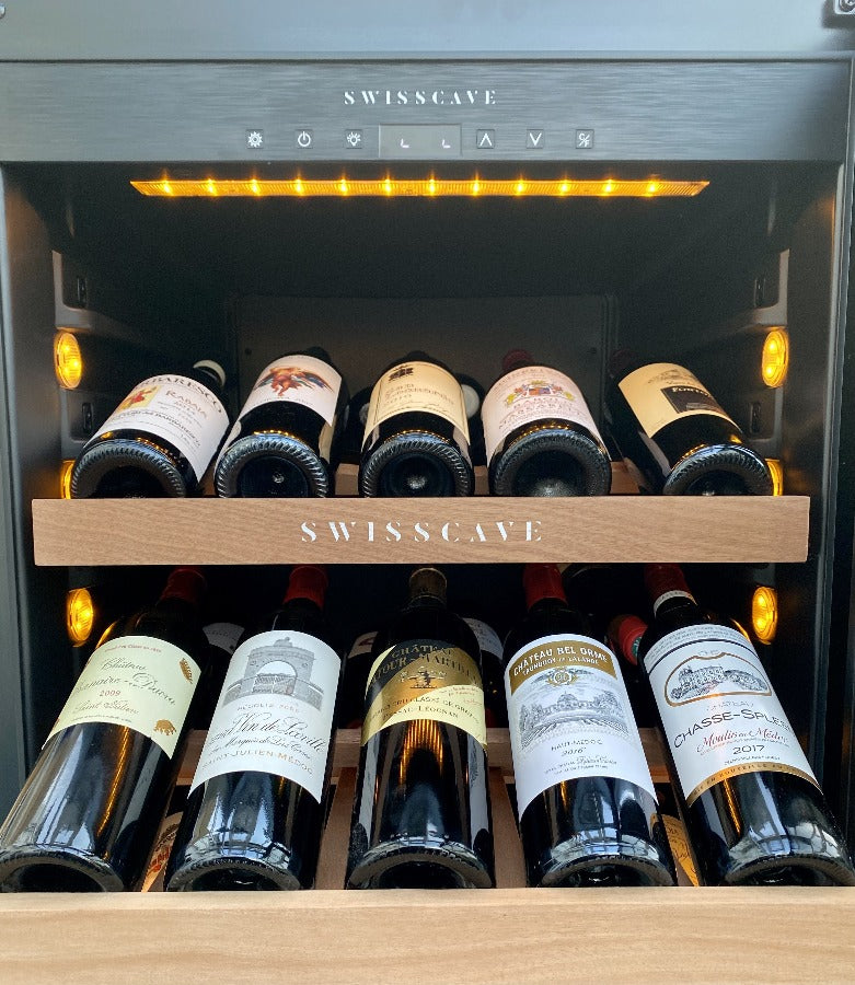 Swisscave - Luxury Edition 140 Bottle Single Zone Wine Cooler - WLB-460FLD-MIX