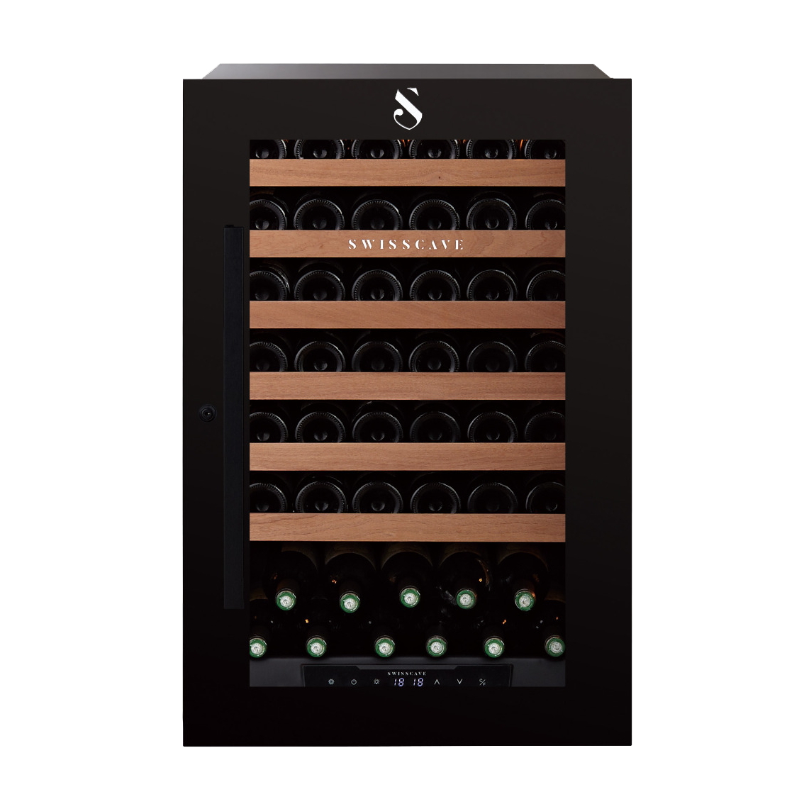 Swisscave - Premium Kitchen Integrated 48 Bottle Single Zone Wine Cooler - WLI-160F