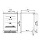 Vestfrost - 44 Bottle Dual Zone Wine Cooler - WFG 45