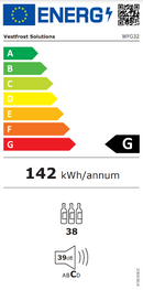 Vestfrost - 38 Bottle Dual Zone Wine Cooler - WFG 32