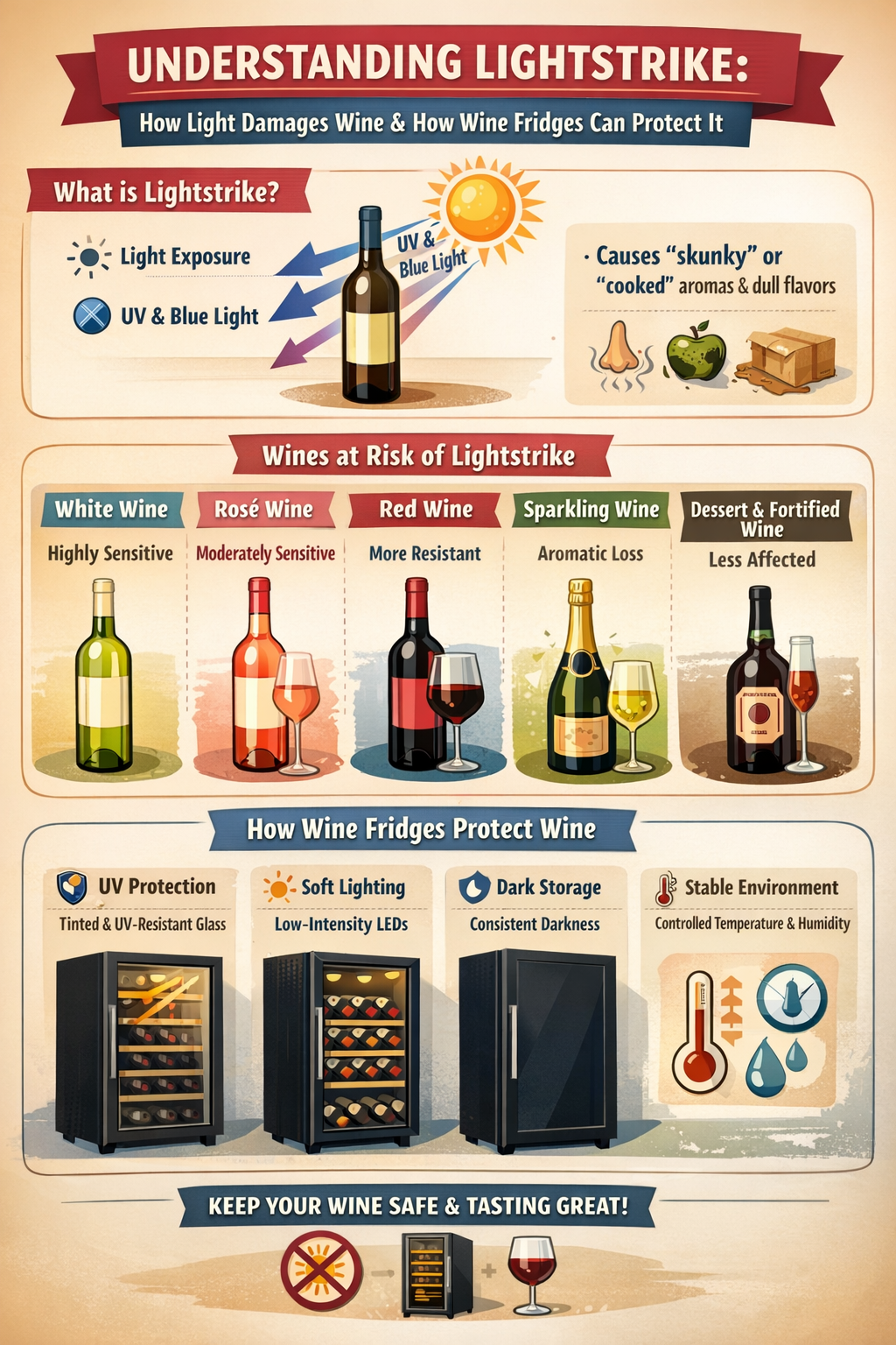 How lightstrike impacts wine