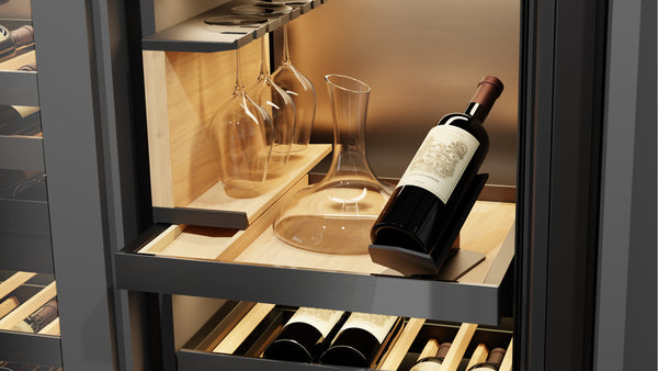 Sommelier Shelf in a Wine Fridge