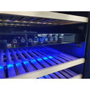 Dunavox DX-181.490DBK - 181 Bottle Freestanding/Built-In Dual Zone Wine Cabinet