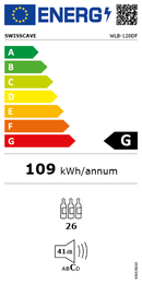 Swisscave - Classic Edition 26 Bottle Dual Zone Wine Cooler - WLB-120DF-WHITE