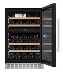 mQuvée - WineCave 700 50D Stainless Dual Zone Wine Fridge