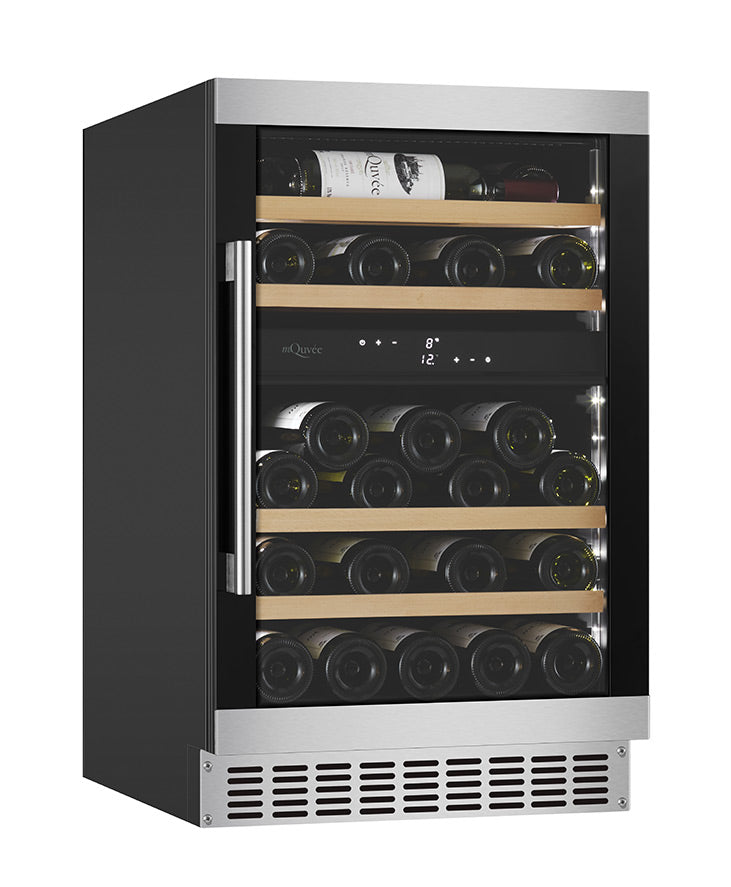 mQuvée - WineCave 700 50D Modern Dual Zone Wine Fridge