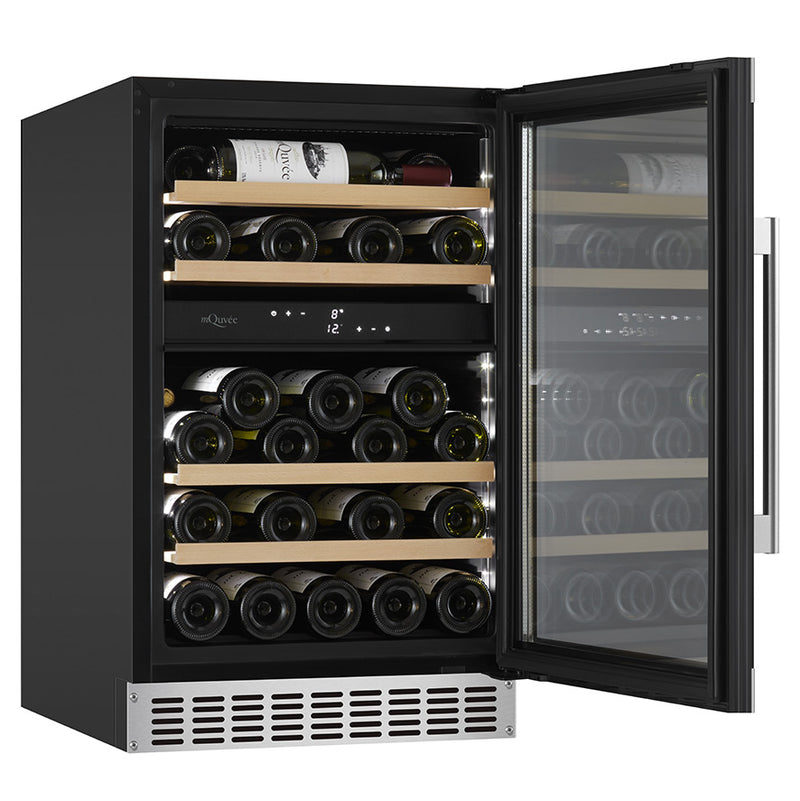 mQuvée - WineCave 700 50D Modern Dual Zone Wine Fridge