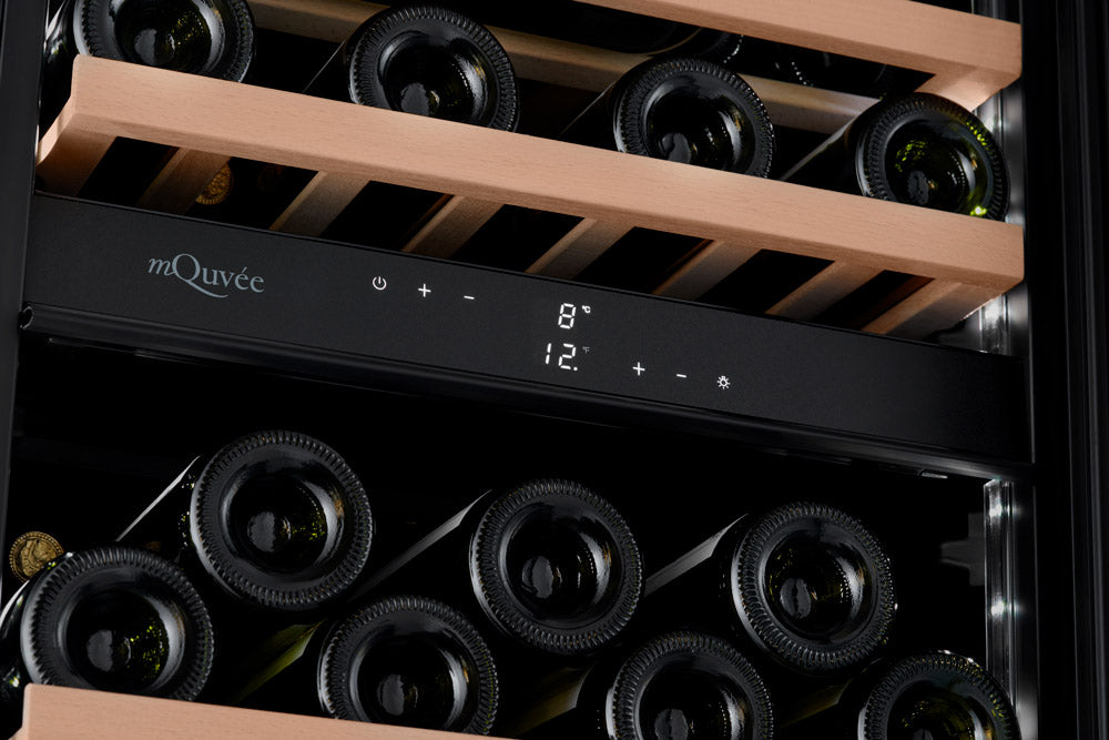 mQuvée - WineCave 700 50D Stainless Dual Zone Wine Fridge