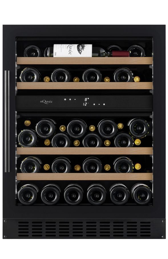 mQuvée - WineCave 700 60D Anthracite Black Dual Zone Wine Fridge