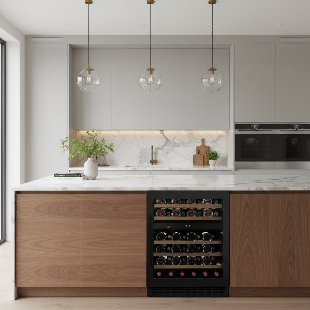mQuvée - WineCave 780 60D Anthracite Black Dual Zone Wine Fridge