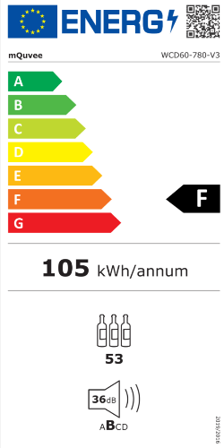 mQuvée - WineCave 780 60D Stainless Dual Zone Wine Fridge