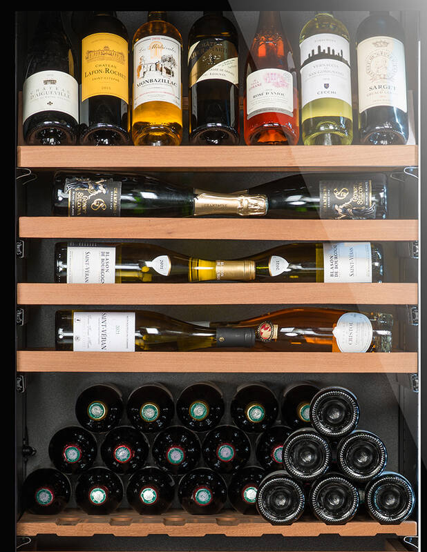 Avintage - 294 Bottle Multi Zone Freestanding Wine Cabinet - DIVA300
