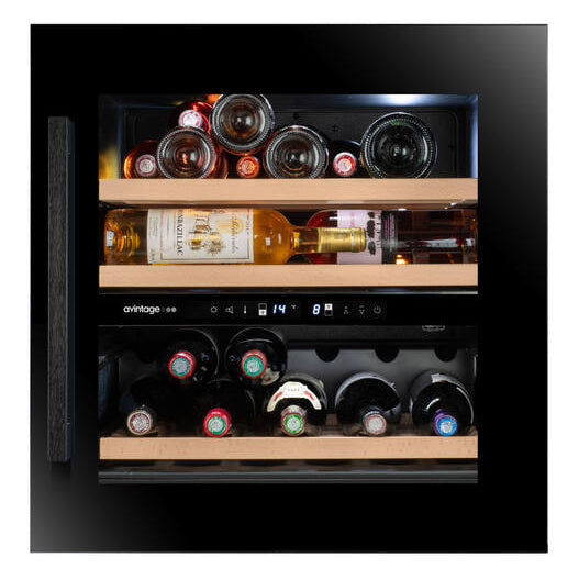 Avintage - 28 Bottle Dual Zone Integrated Wine Cooler - AVI60F2FV