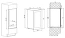 Avintage - 52 Bottle Dual Zone Integrated Wine Cooler - AVI98PLATINUM