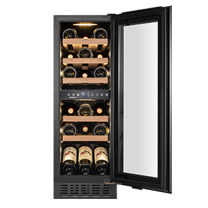 Avintage - 18 Bottle Dual Zone Undercounter Wine Fridge - AVU31D88