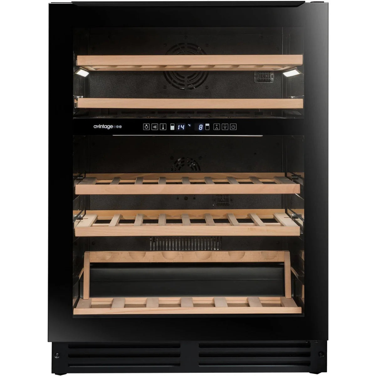 Avintage - 44 Bottle Dual Zone Undercounter Wine Fridge - AVU51D82