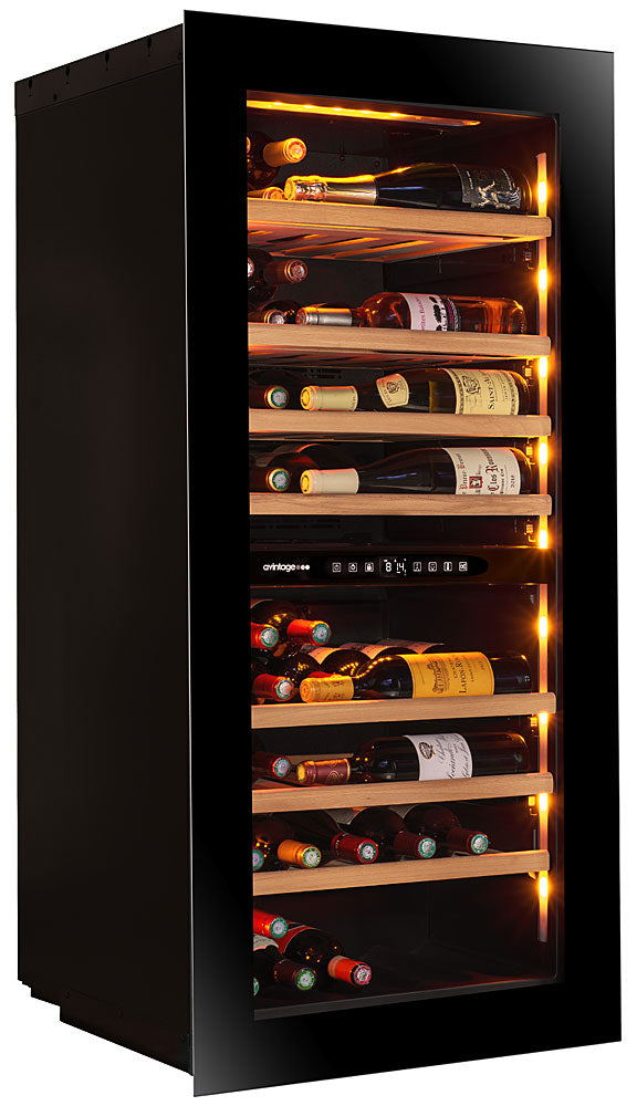 Avintage - 68 Bottle Dual Zone Integrated Wine Cooler - AVI122PLATINUM