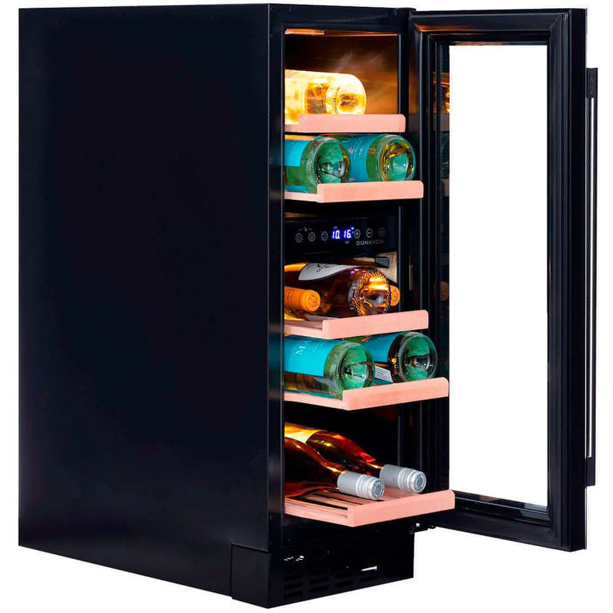 Dunavox Flow- 17 Bottle Built-In Wine Cooler - DAUF-17.58DB