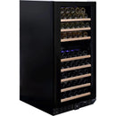 Dunavox DX-94.270DBK- 94 Bottle Freestanding/Built-In Dual Zone Wine Cooler