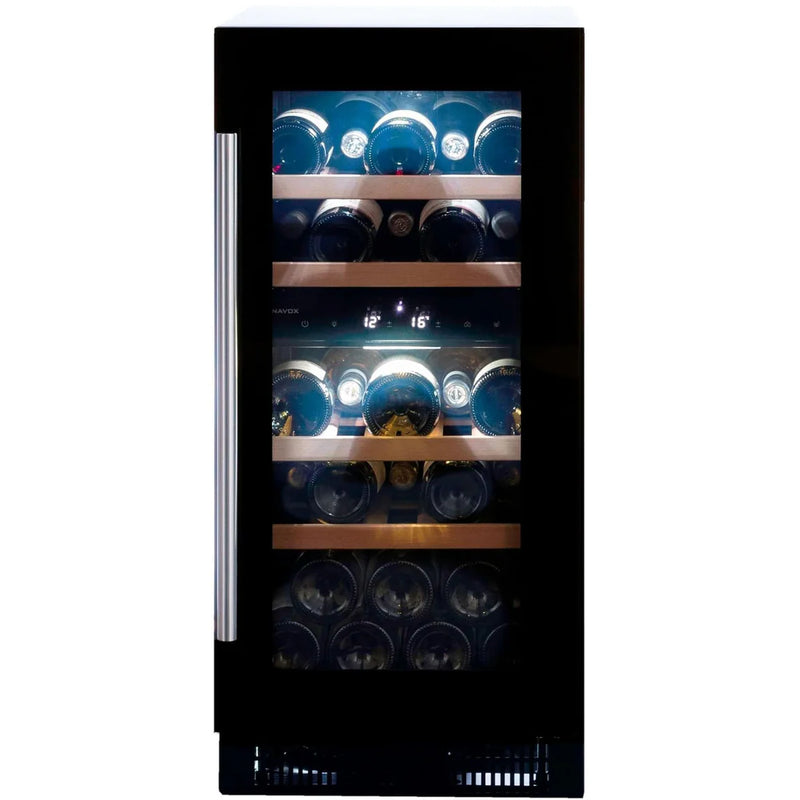 Dunavox - 32 Bottle Built-In Wine Cooler - DAUF-32.78DB