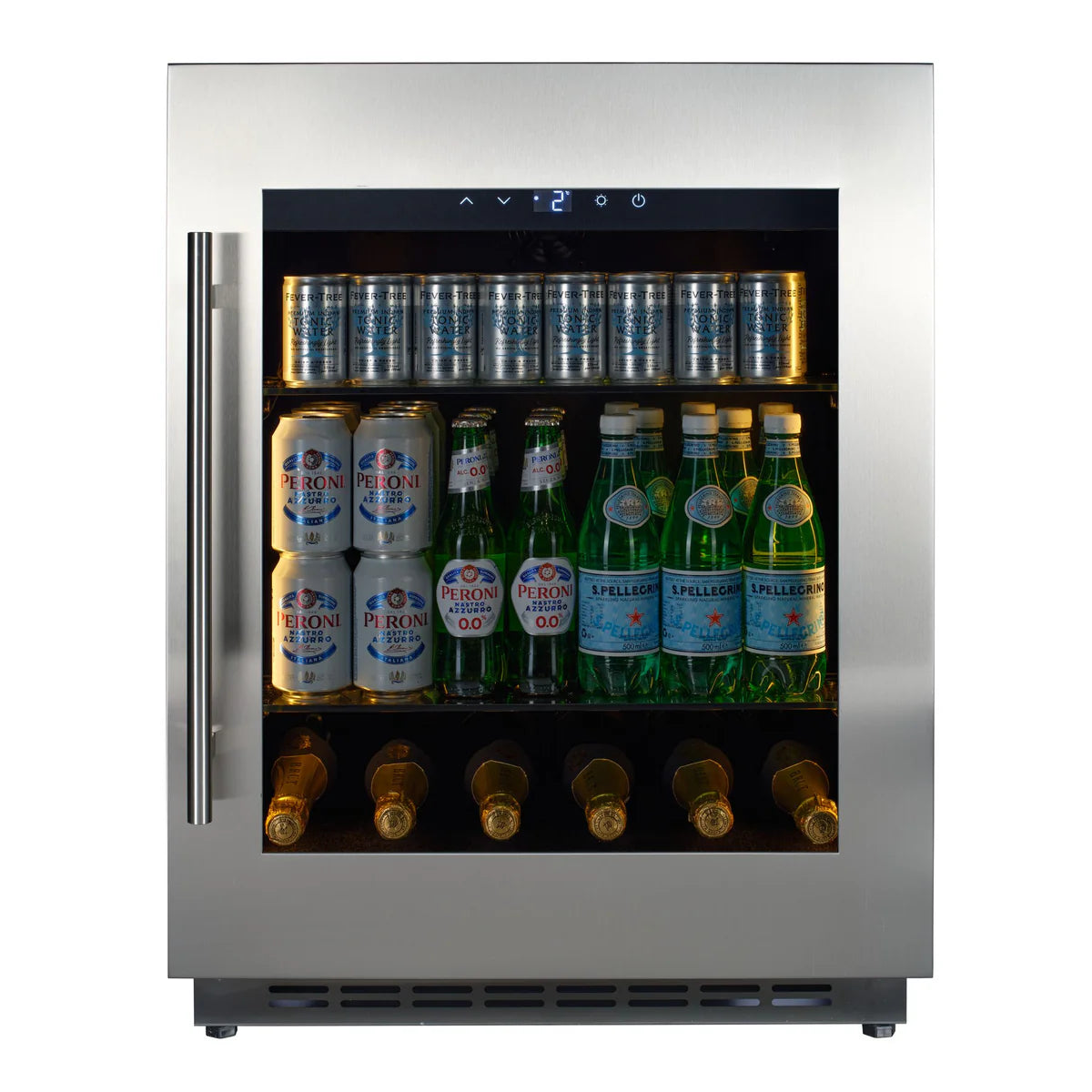 CELLA - 119 Can - 600mm - 118L Drinks Fridge - BV34-SSH - Stainless