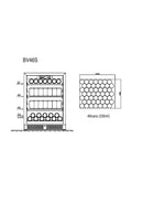 CELLA - 141 Can / 127L Beverage Cooler - BV46S-BLACK