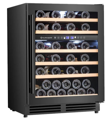 Climadiff - 51 Bottle Dual Zone Wine Cooler - CBU50D2B