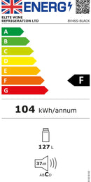 CELLA - 141 Can / 127L Beverage Cooler - BV46S-BLACK