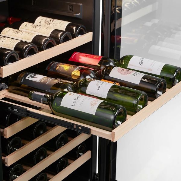 CELLA W163S-BLACK 151 Bottle Single Zone Wine Fridge