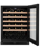 CELLA - 46 Bottle Single Zone Wine Fridge - W46S-BLACK