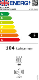 CELLA - 46 Bottle Single Zone Wine Fridge - W46S-BLACK