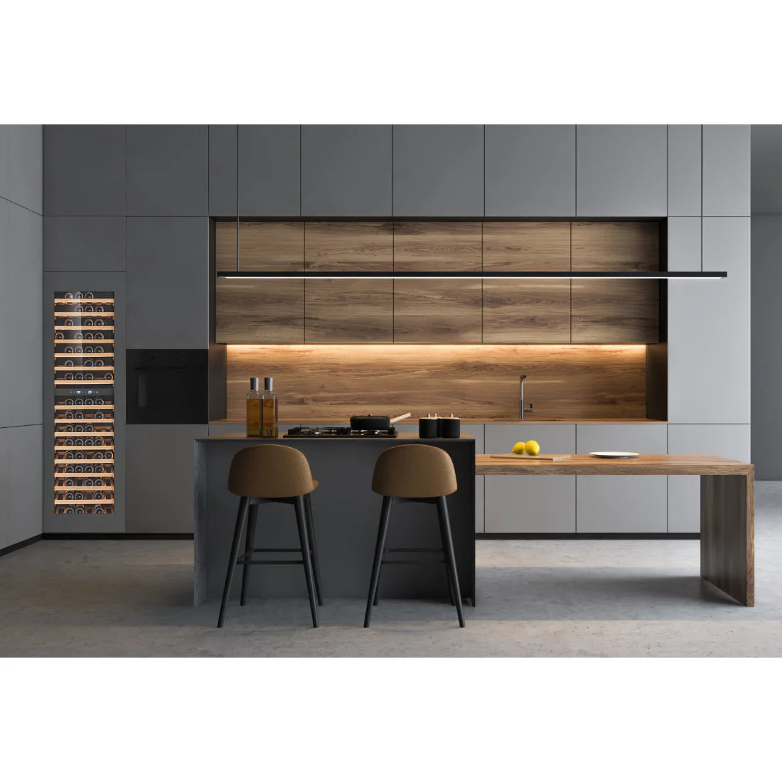 CELLA - 96 Bottle Dual Zone Wine Fridge - W96PANEL-TO