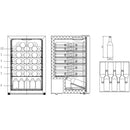 Cavin - Polar Collection 49 Black Single Zone Wine Fridge