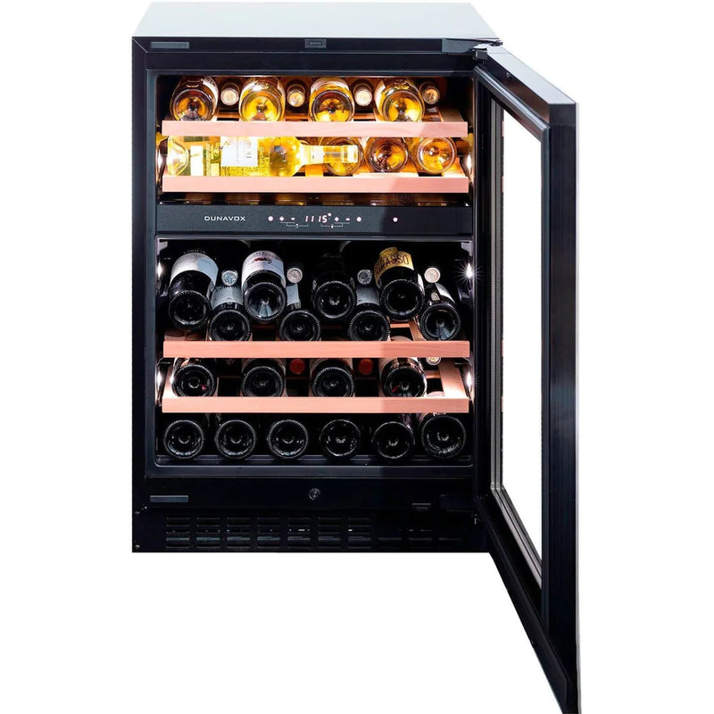 Dunavox Flow 45 - 45 Bottle Dual Zone Built-In Wine Cooler (88cm) - DAUF-45.125DSS.TO