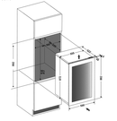 Dunavox Noble-44.TO  - 44 Bottle Dual Zone Wine Cooler - DVN-44.120DB.TO