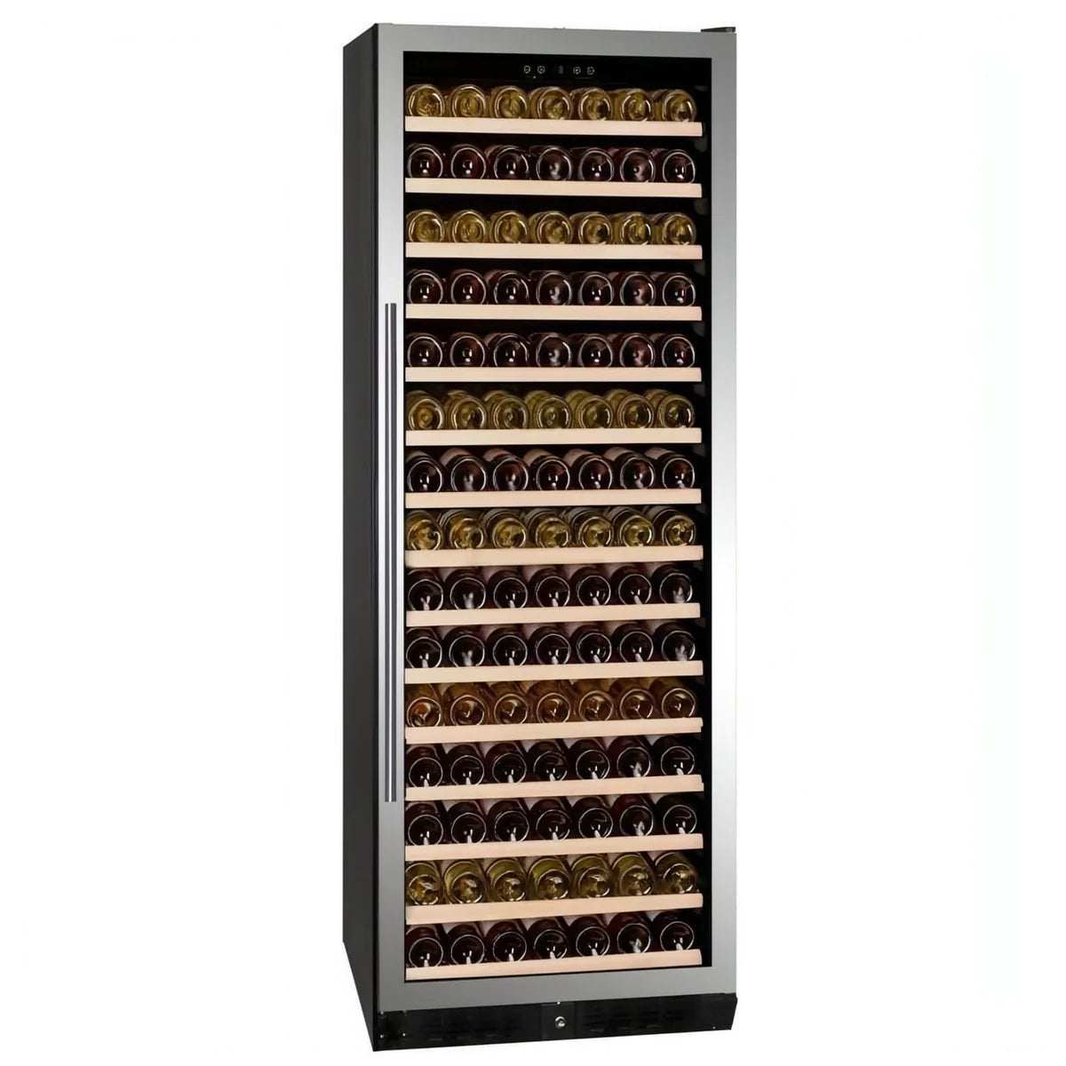 Dunavox DX-194.490SSK- 194 Bottle Freestanding/Built-In Single Zone Wine Cabinet