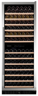 Dunavox DX-108.330DSS - 108 Bottle Freestanding/Built-In Dual Zone Wine Cabinet
