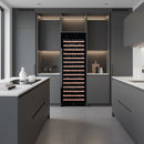 Dunavox DX-194.490BK - 194 Bottle Freestanding/Built-In Single Zone Wine Cabinet