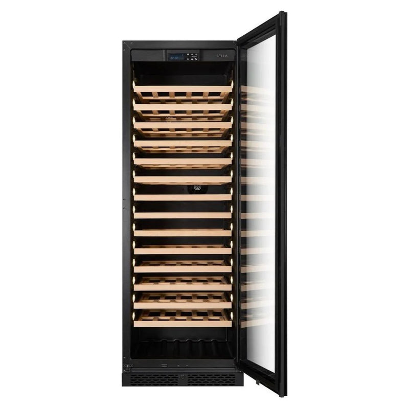 CELLA - 161 Bottle Single Zone Wine Fridge - FWS163-BLACK