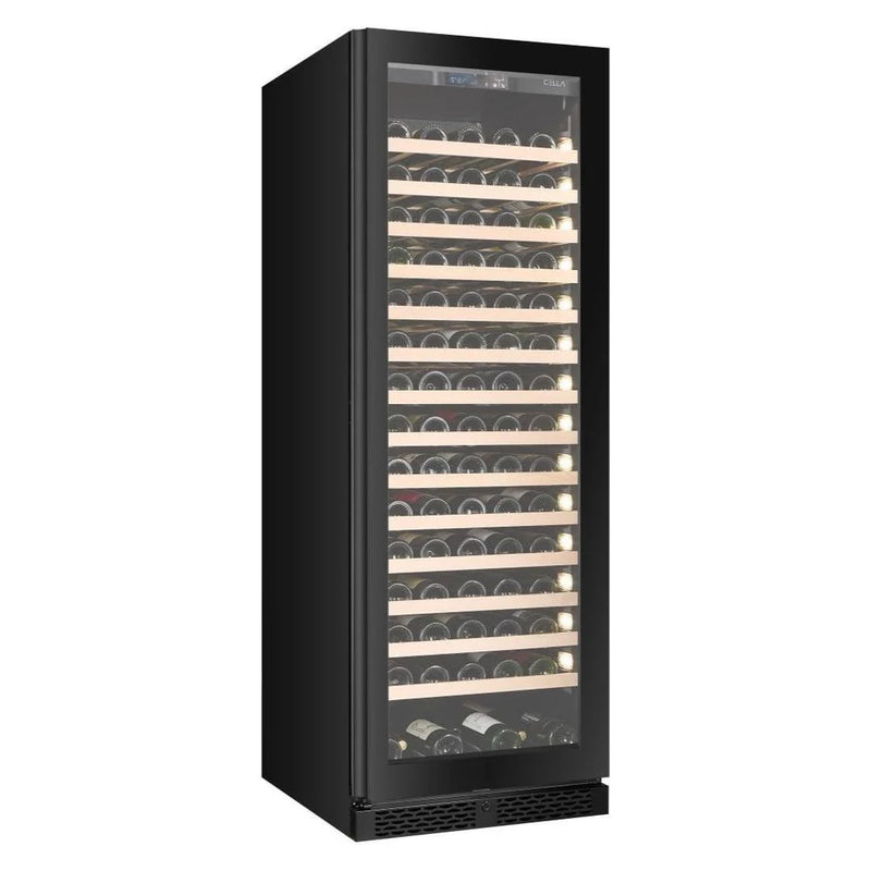 CELLA - 161 Bottle Single Zone Wine Fridge - FWS163-BLACK