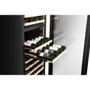 CELLA - 101 Bottle Dual Zone Wine Fridge - FWS93D-BLACK