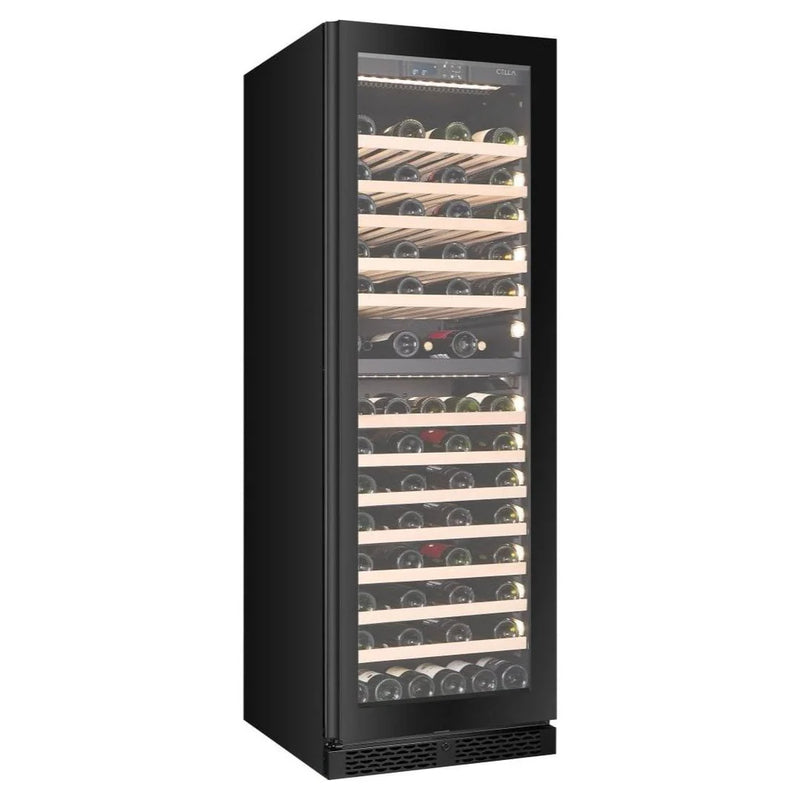 CELLA - 101 Bottle Dual Zone Wine Fridge - FWS93D-BLACK